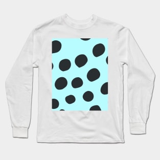 Fancy dot blue pastel pattern Long Sleeve T-Shirt